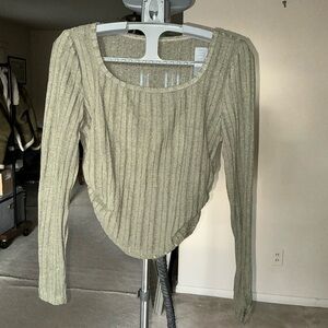 Ribbed Long Sleeve Top
